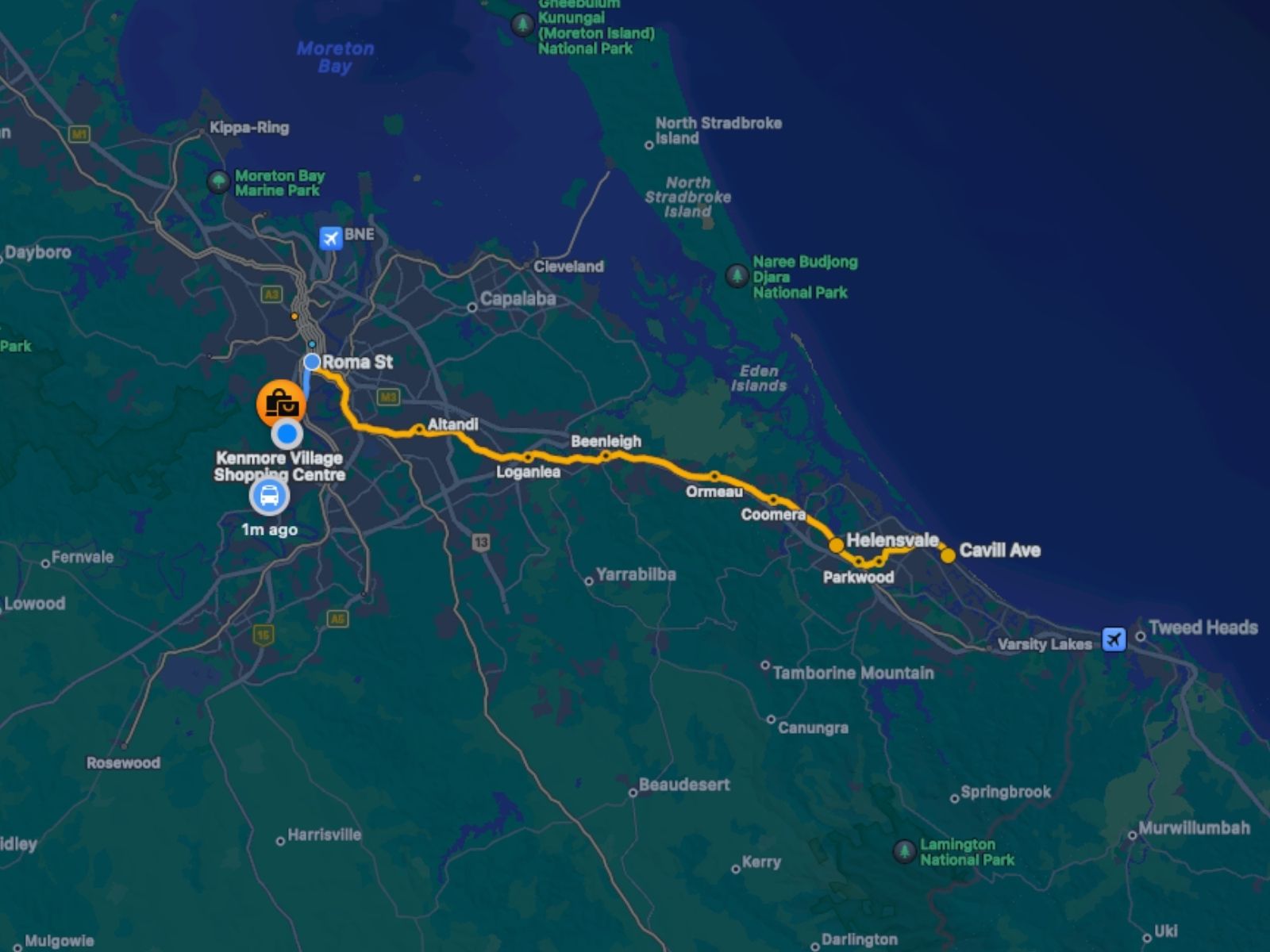 This is how the journey will look like via bus, train, and then tram. It’s gonna take me 2 hours 40 min versus 1 hour 10 minutes via car. 