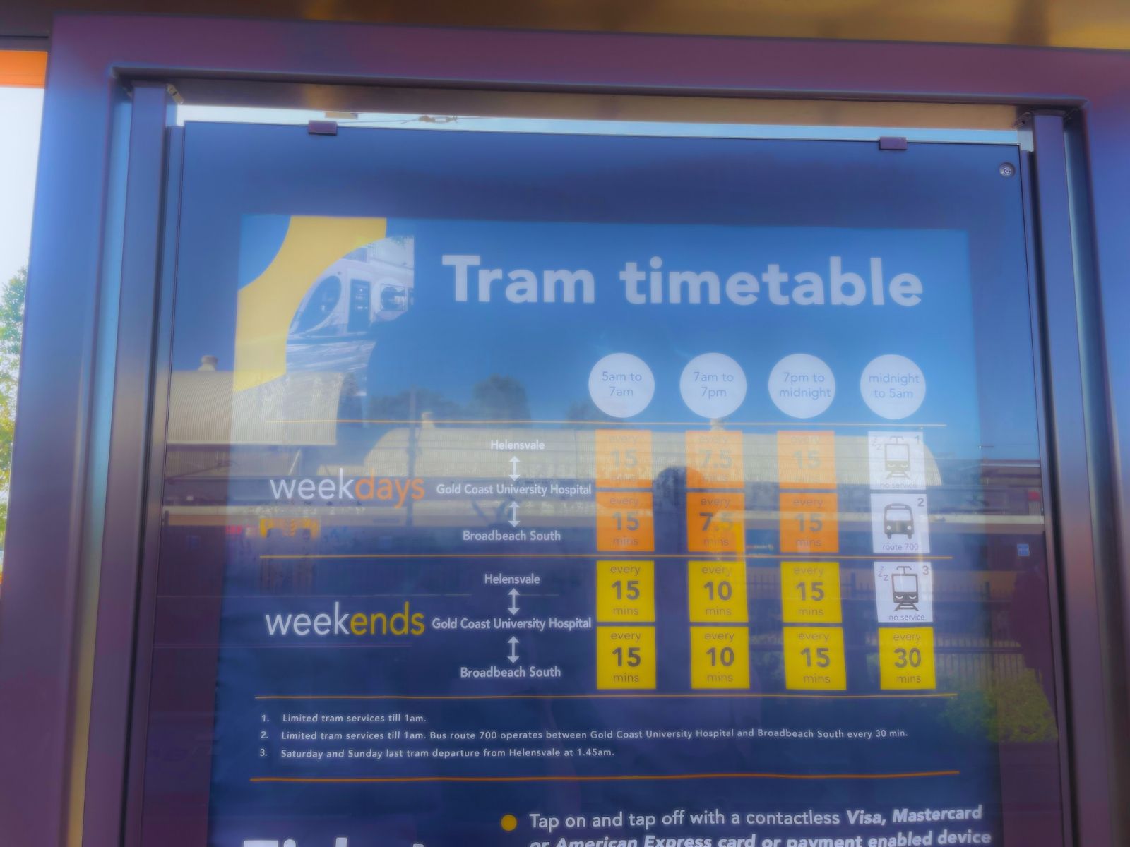 Taking photo of this timetable just in case in becomes handy later on.